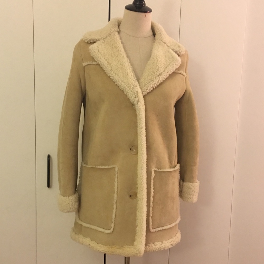 Sandro Shearling Coat